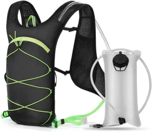 Running Hydration Vest,Waterproof Hydration Backpack Pack Lightweight with 2L Water Bladder Bag & Reflective Strips for Women Men Hiking Trail Skiing Camping Cycling Race Marathon
