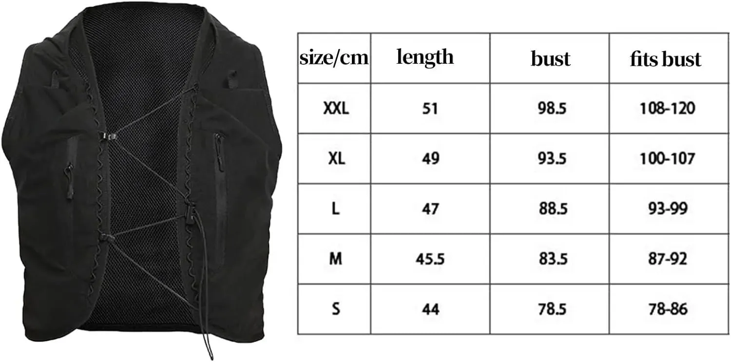 Running Vest Hydration Vest Daypack Multi Pockets Running Vest Backpack Sport Bag for Men Women for Running Bicycle Camping Jogging Climbing for Running