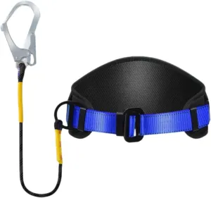 Safe Climbing Belts Personal Protective Equipment 2400kg Load,Safe Lanyard 3M Rope Fall Protection Positioning Climbing Belt
