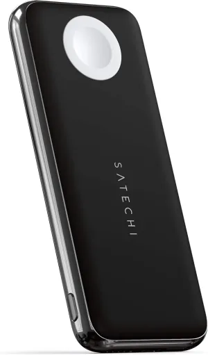 Satechi Quatro Wireless Power Bank 10,000 mAh Portable Charger. Compatible with iPhone 16 Pro Max/16 Pro/16/16 Plus, Apple Watch Ultra & Series 8/7/6/SE/5/4/3/2/1, AirPods Pro 2/1