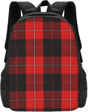 Scottish Clan Cunningham Red And Black Lightweight Packable Backpack Travel Casual Hiking Daypack Foldable Backpack For Men Women
