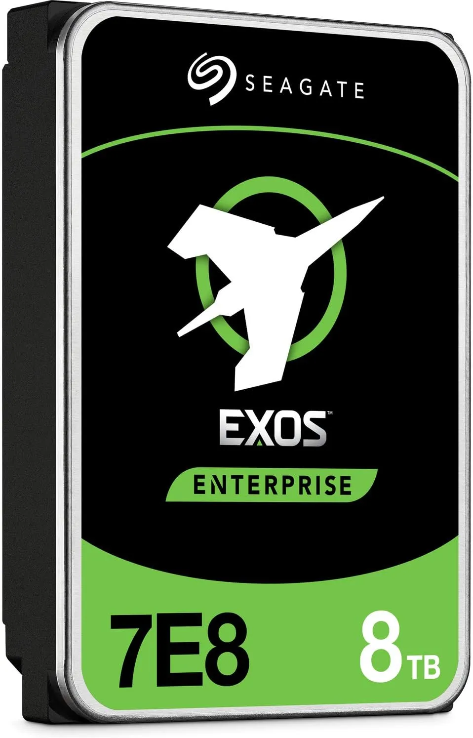Seagate Exos 7E8 8TB Internal Hard Drive HDD – CMR 3.5 Inch 6Gb/s 7200 RPM 128MB Cache for Enterprise, Data Center – Frustration Free Packaging (ST8000NM000A)
