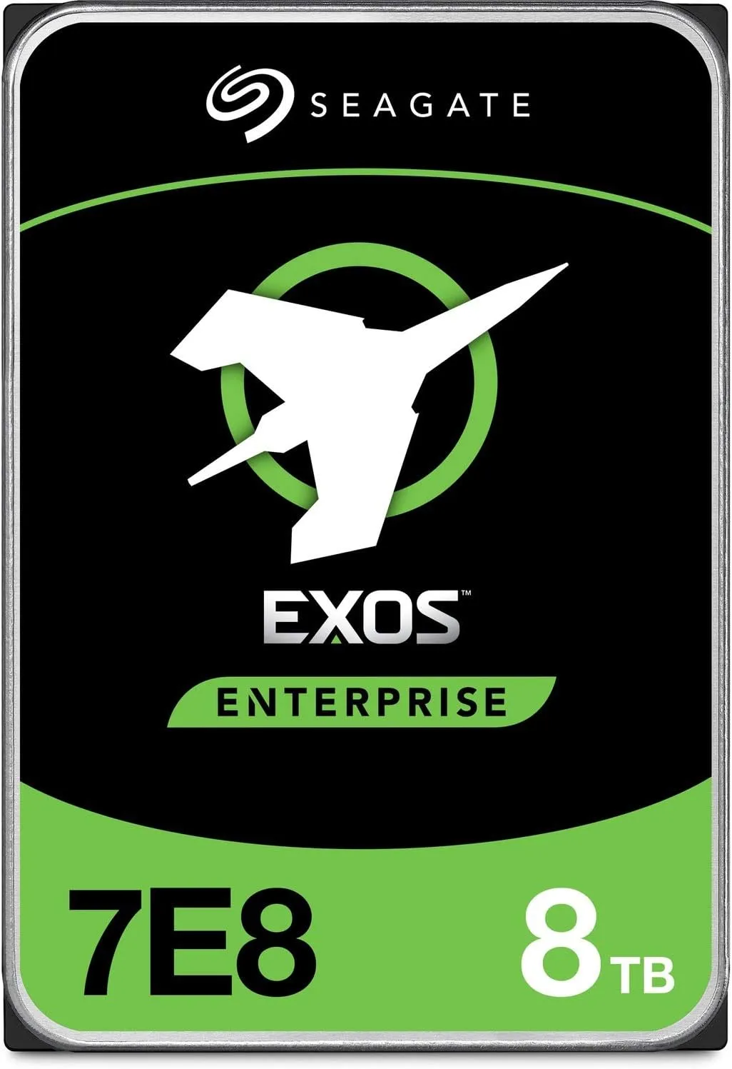 Seagate Exos 7E8 8TB Internal Hard Drive HDD – CMR 3.5 Inch 6Gb/s 7200 RPM 128MB Cache for Enterprise, Data Center – Frustration Free Packaging (ST8000NM000A)