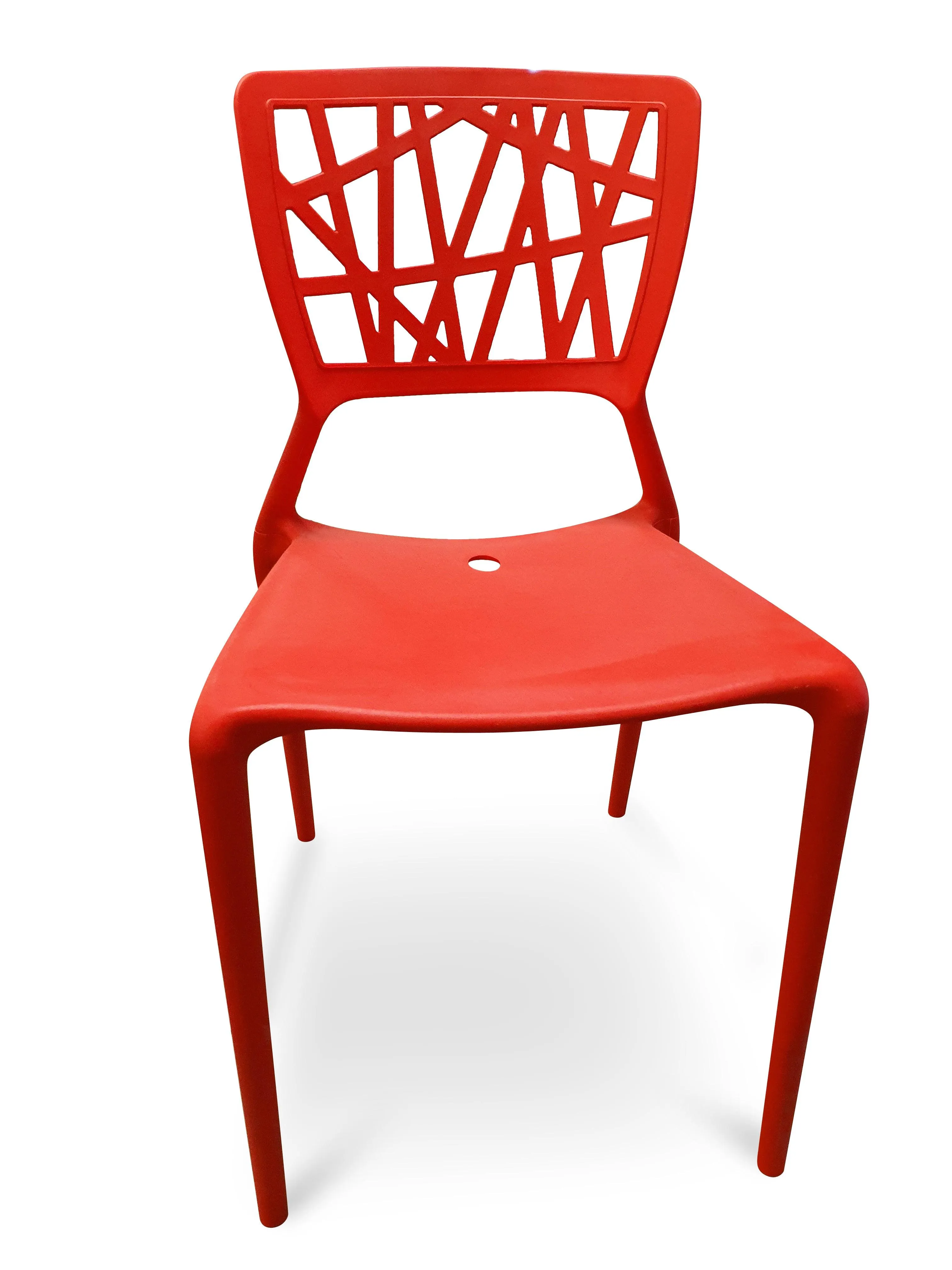 Set of 4 Belize Dining Side Chair - Red