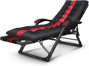 SEYFI Lightweight Camping Chairs Loungers Folding Chair Deck Chair Recliner,Folding Sun Lounger - Office Sleep Multi-Function Adjustable Back Portable Beach Lazy Chair/C