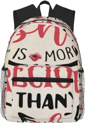 She Is More Precious Than Rubies Proverbs 3 15 Lightweight Packable Backpack Travel Casual Hiking Daypack Foldable Backpack For Men Women