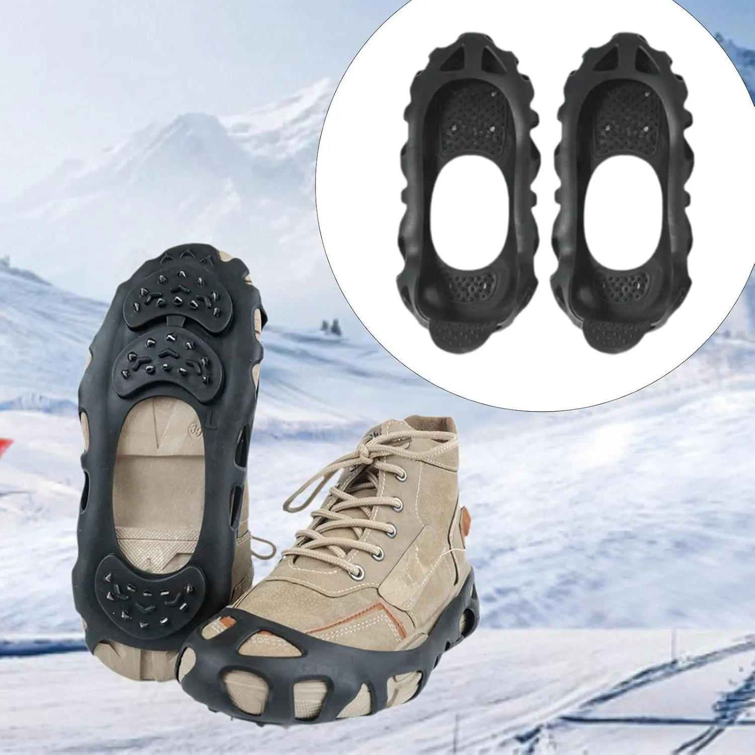 Shoe Crampons Shoe Spikes Grips Ice Cleats Ice Grippers for Climbing Outdoor Activities
