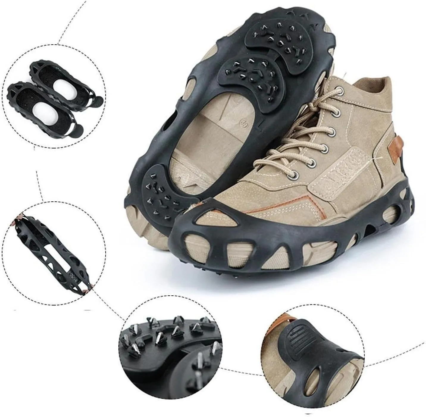 Shoe Crampons Shoe Spikes Grips Ice Cleats Ice Grippers for Climbing Outdoor Activities