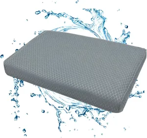Shower Seat Cushion, Shower Chair Cushion for Transfer Benches in Bathtub, Cushion for Sauna, 3D Mesh Pad with Hook, Slip-Resistant, Design for Elderly, Senior, Handicap Disabled