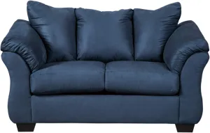 Signature Design by Ashley Darcy Casual Plush Loveseat, Dark Blue
