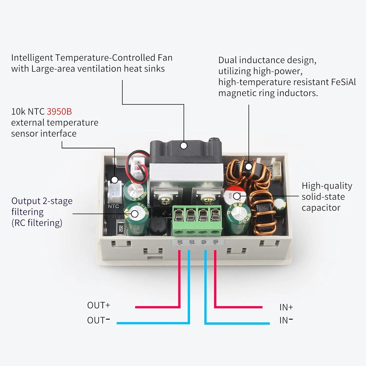 SK-120X Power Converter Color Display Adjustable 120W DC DC Buck Boost Power Converter CC CV 6-36V to 0-36V 5V 6V 12V 24V Power Module Regulated Laboratory Power Supply