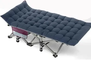 Sleeping Bed for Camp Office Use Outdoor Cot Folding Camping Cots for Adults Heavy Duty Adjustable Cot with Mat