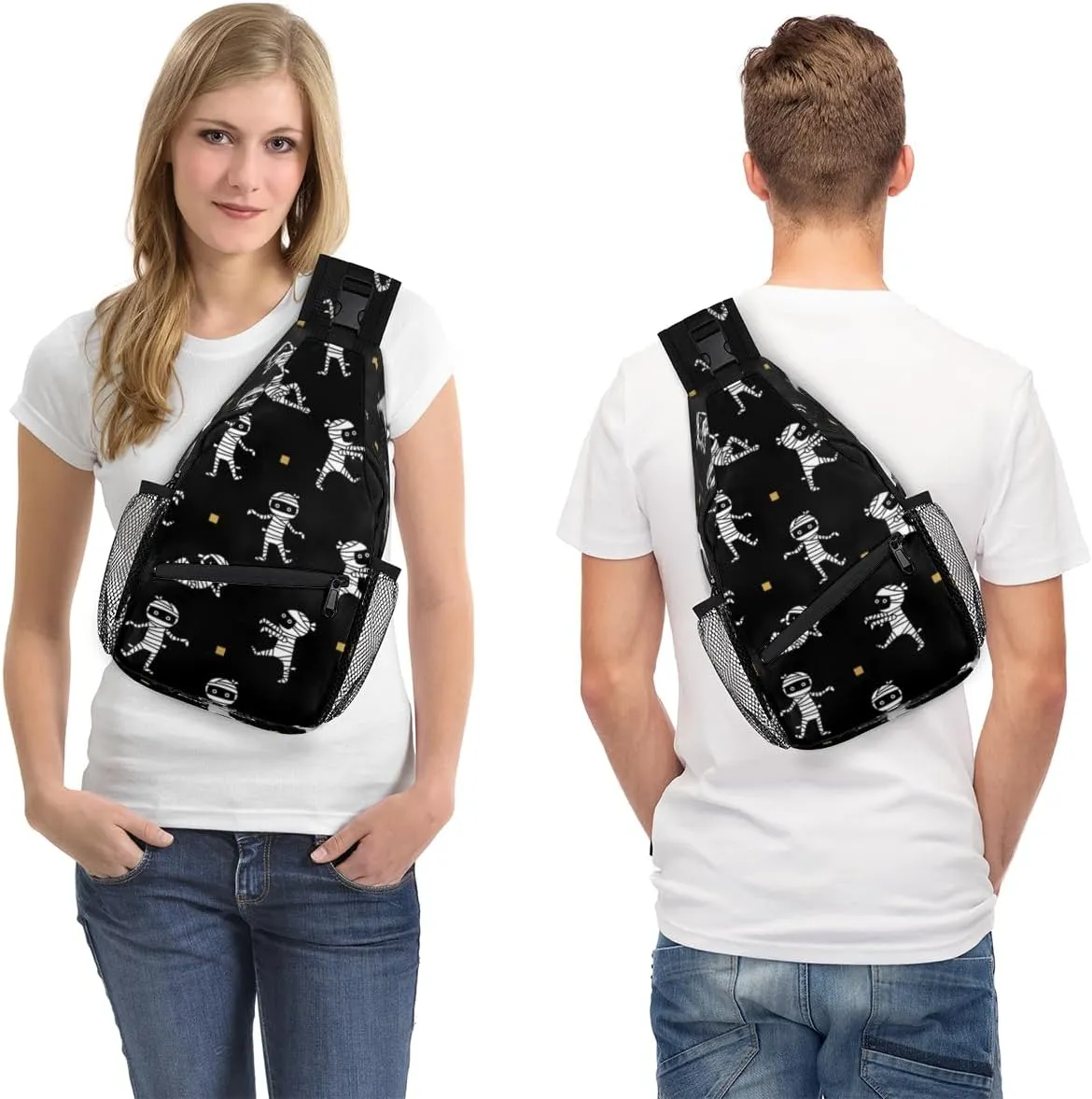 Sling Bag for Women Men Chest Shoulder Backpack Multipurpose Crossbody Bag Lightweight Travel Hiking Daypack
