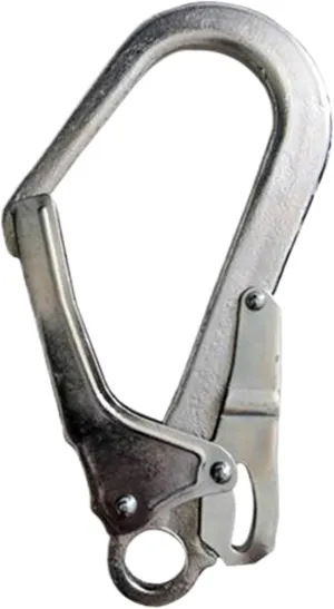 Snap Hooks, D-Shape Sturdy Alloy Steel Grappling Hook, Professional Fall Protection Snap Hooks Heavy Duty for Safety, Climbing, Rappelling, Abseiling