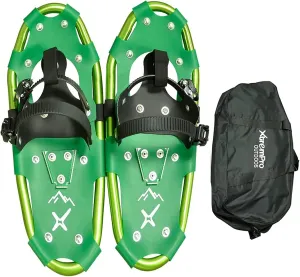 Snowshoes,Lightweight Aluminum Frame,13-Point Heavy Duty Crampons,UV Shoe Decking, and Ratchet System for Secure Fit Complete with Carry Bag for Convenient Storage and Travel