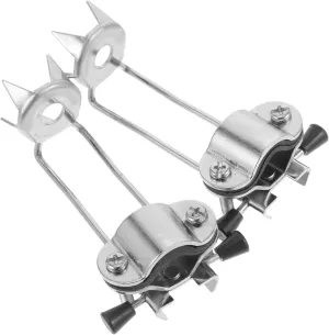 SOIMISS 2Pcs Slip Crampons for Trekking Poles Durable Walking Stick Attachments for Ice and Snow for Hiking Climbing and Winter Sports Activities