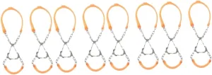 SOIMISS 4sets Shoe Chains for Ice and Snow Climbing Spikes Mountaineering Accessories Hiking Boot Grippers 2pcs*4
