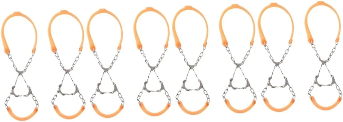 SOIMISS 4sets Shoe Chains for Ice and Snow Climbing Spikes Mountaineering Accessories Hiking Boot Grippers 2pcs*4
