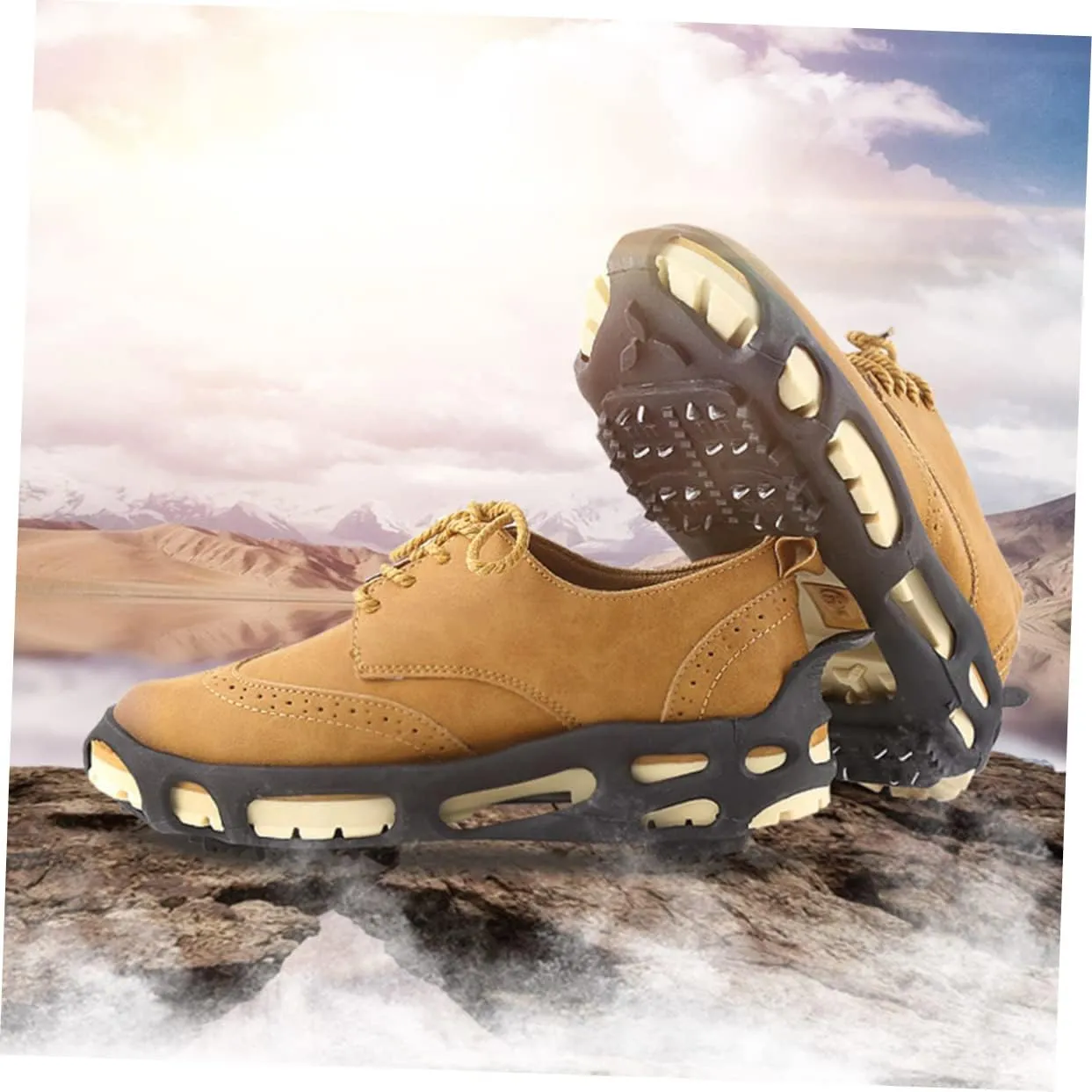 SOIMISS Climbing Shoe Cover Anti-Slip Shoe Covers Climbing Overshoes Ice Cleats for Shoes Boots Hiking Spikes