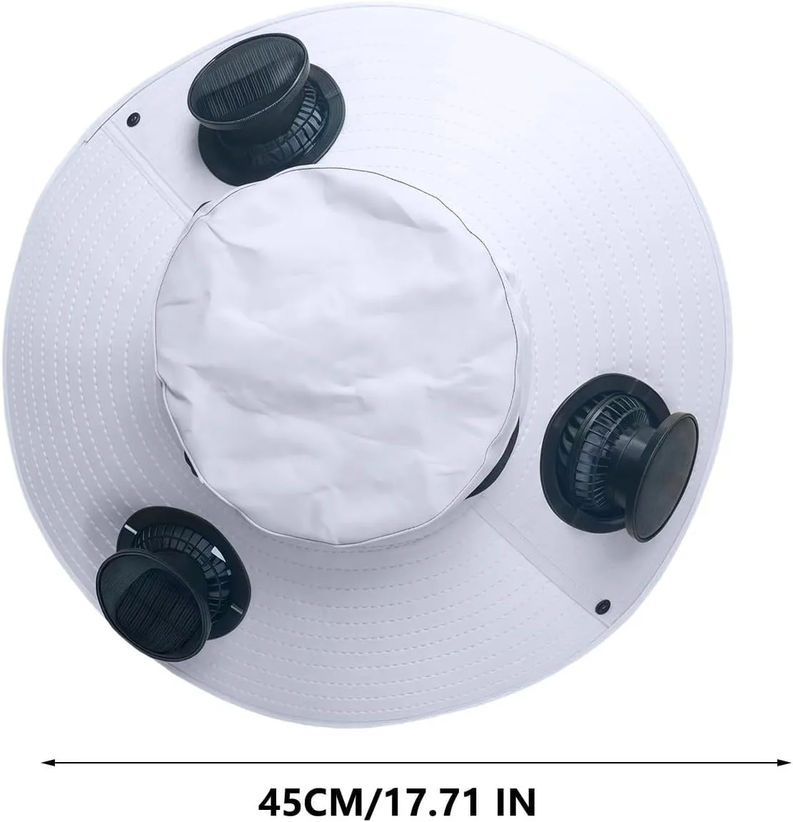 Solar Fan Hats Wide Brim Sun Hat with 3 Built-in Fans Detachable Outdoor Fishing Hiking Camping Gear Beach Outfits 2025