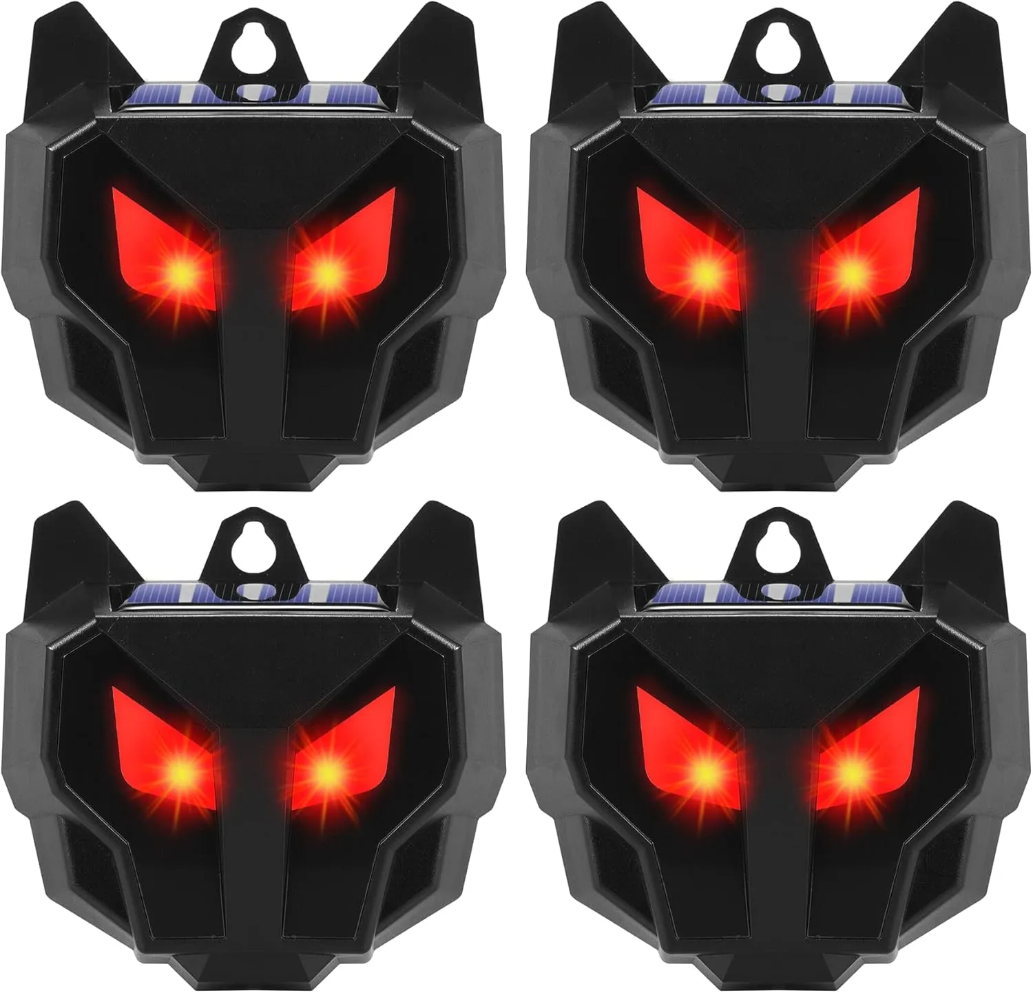 Solar Nocturnal Animal Repeller, Predator Lights for Chicken Coop, Animal Deterrent Devices Light Sensor Deer Repellent, Effective Animal Repellent Outdoor for Coyote Raccoon Skunk Fox (4)