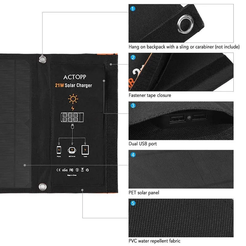 Solar Power Bank Foldable