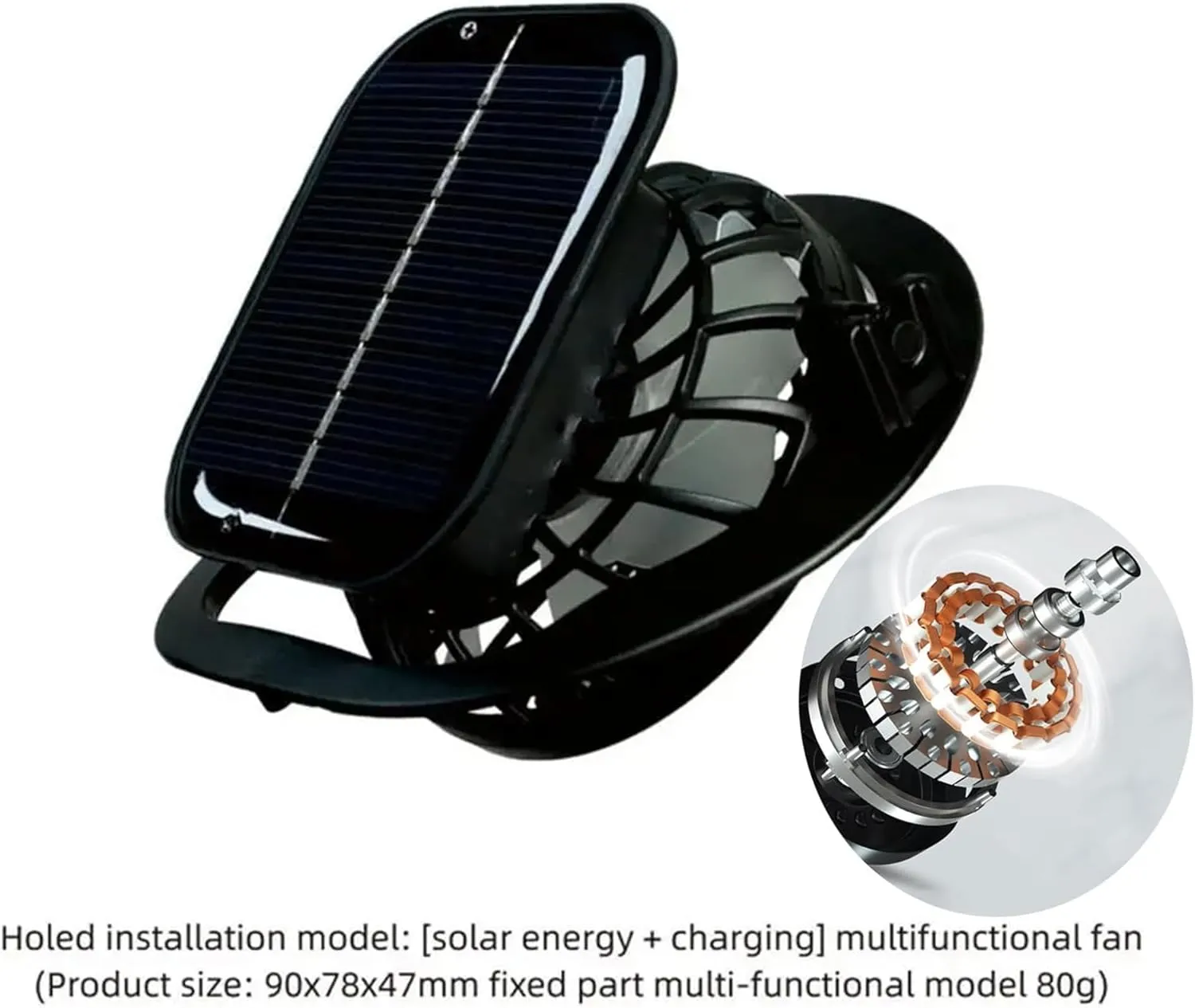 Solar Powered Fan Cooling Hat – for Outdoor Work and Fishing, Wide Brim Solar Fan Outdoor Fishing Hat for Travel