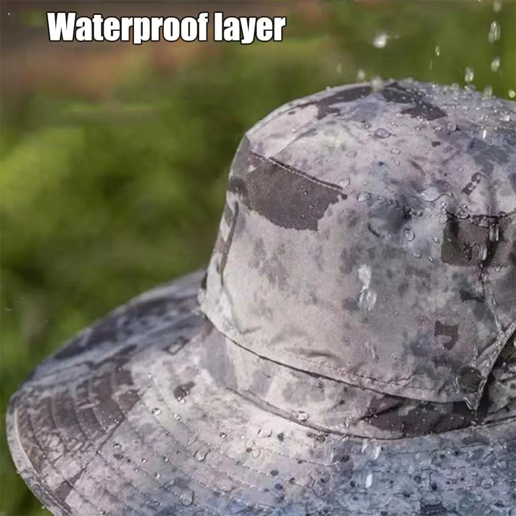 Solar Powered Outdoor Fishing Hat, Wide Brim Fan Outdoor Fishing Hat-Solar & USB Charging with Two Fans