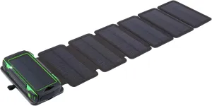 Solar Storm X7: Ultra-Durable, High-Capacity 24000mAh Solar Power Bank with Fast Charging, Detachable Solar Panel, & IP54 Water-Resistant Design - Perfect for Outdoor Activitie (Green)