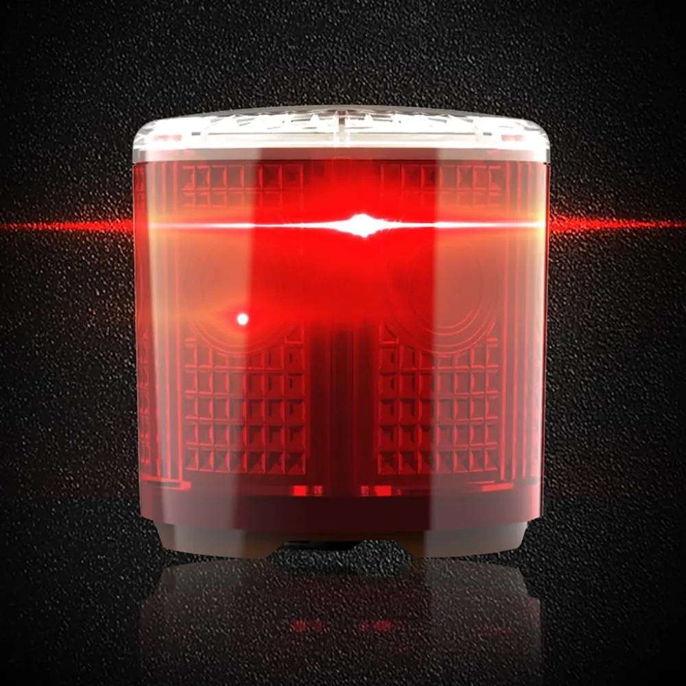 Solar Strobe Warning Light: IP54 Waterproof Flashing Safety Light High Bright LED Warning Lamp Traffic Light for Construction, Factory, Safety Road Sign, Dock Marine Beacon (Yellow-Column)