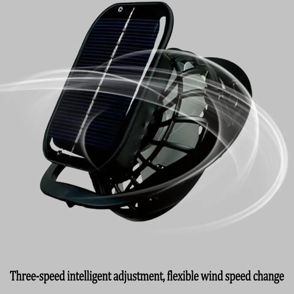 Sombrero with Ventilator Solar, Solar Powered Fan Hat, Wide Brim Outdoor Fishing Hat with Fan and Long Battery Life