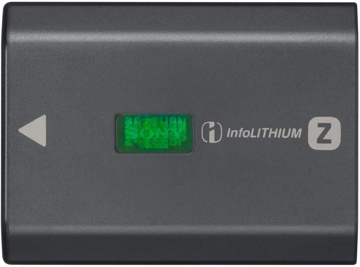 Sony NPFZ100 Z-series Rechargeable Battery Pack for Alpha A7 III, A7R III, A9 Digital Cameras black