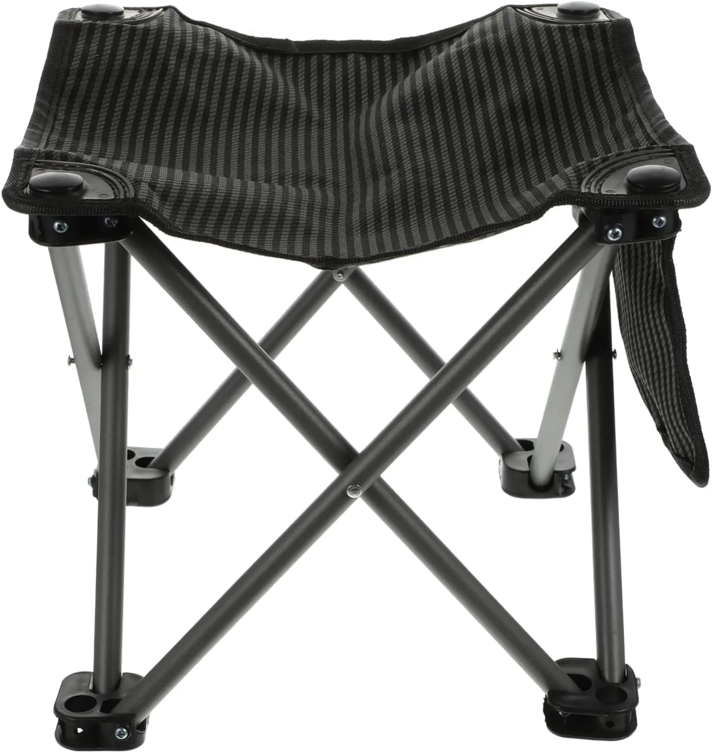 Sosoport 1set Portable Folding Fishing Chair with Side Pocket Lightweight Outdoor Stool for Camping Beach Picnics and to Carry and Quick to up
