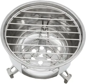 Sosoport Mini Bbq Grill Portable Camping Grill Stainless Steel Outdoor Stove Bbq Accessory Easy to Use