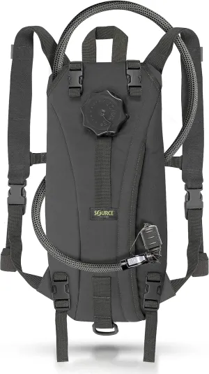 Source Tactical Hydration Pack - Various Modes - Shoulder Straps for Backpack Cary or As Molle Attachments Hydration Bladder Included, Black, 2 Liter, (4000330102)