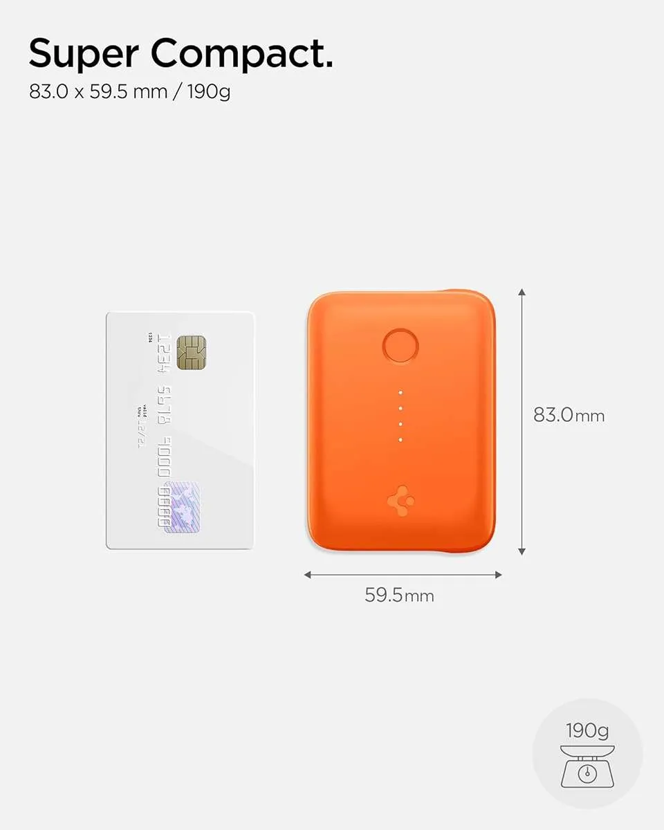 Spigen ArcPack 10000mAh Power Bank,30.0W Fast Charging, 1 USB-C Port - Spigen Orange