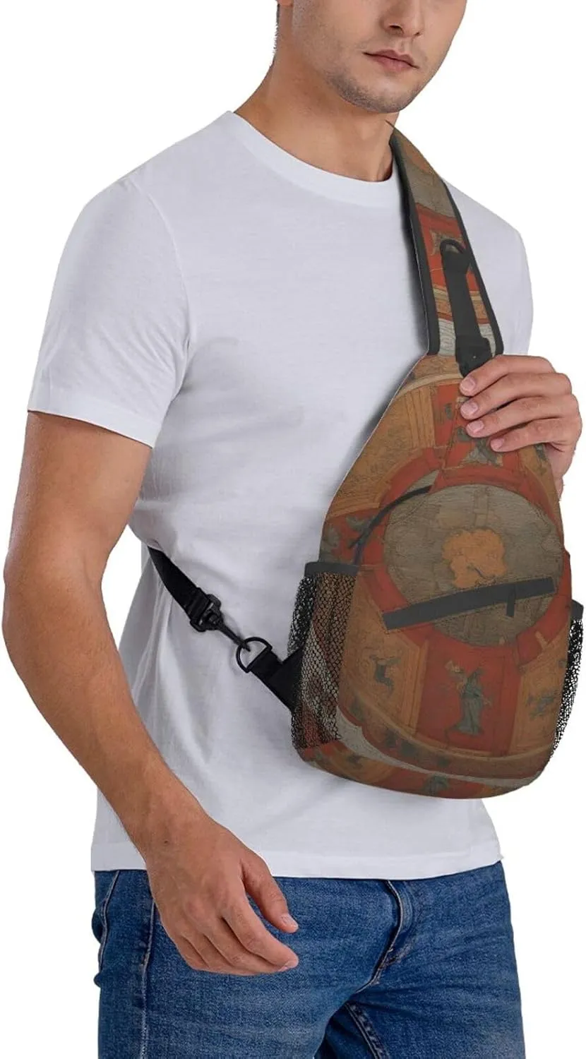 SSIMOO Karates Versatile Travel Hiking Backpack-Perfect For Outdoor Cycling,Chest Shoulder Bag