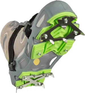 STABILicers Hike Macro Traction Crampons for Walking or Hiking on Snow and Ice,Grey/Green, (1 Pair)