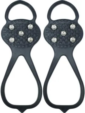 Stainless Steel Micro Spike Crampons Ice Snow Grips 1 Pair Snow Walk Traction Cleats Ice Cleats Traction Anti-Slip Shoes Ice Gripper for Walking,Jogging, Climbing and Hiking(Adult)