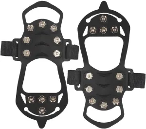 Stainless Steel Micro Spike Crampons Ice Snow Grips 1 Pair Snow Walk Traction Cleats Ice Cleats Traction Anti-Slip Shoes Ice Gripper for Walking,Jogging, Climbing and Hiking(Large)
