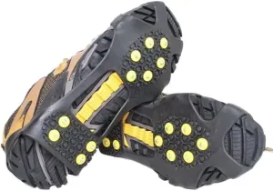 Stainless Steel Micro Spike Crampons Ice Snow Grips 1 Pair Snow Walk Traction Cleats Ice Cleats Traction Anti-Slip Shoes Ice Gripper for Walking,Jogging, Climbing and Hiking(Medium)