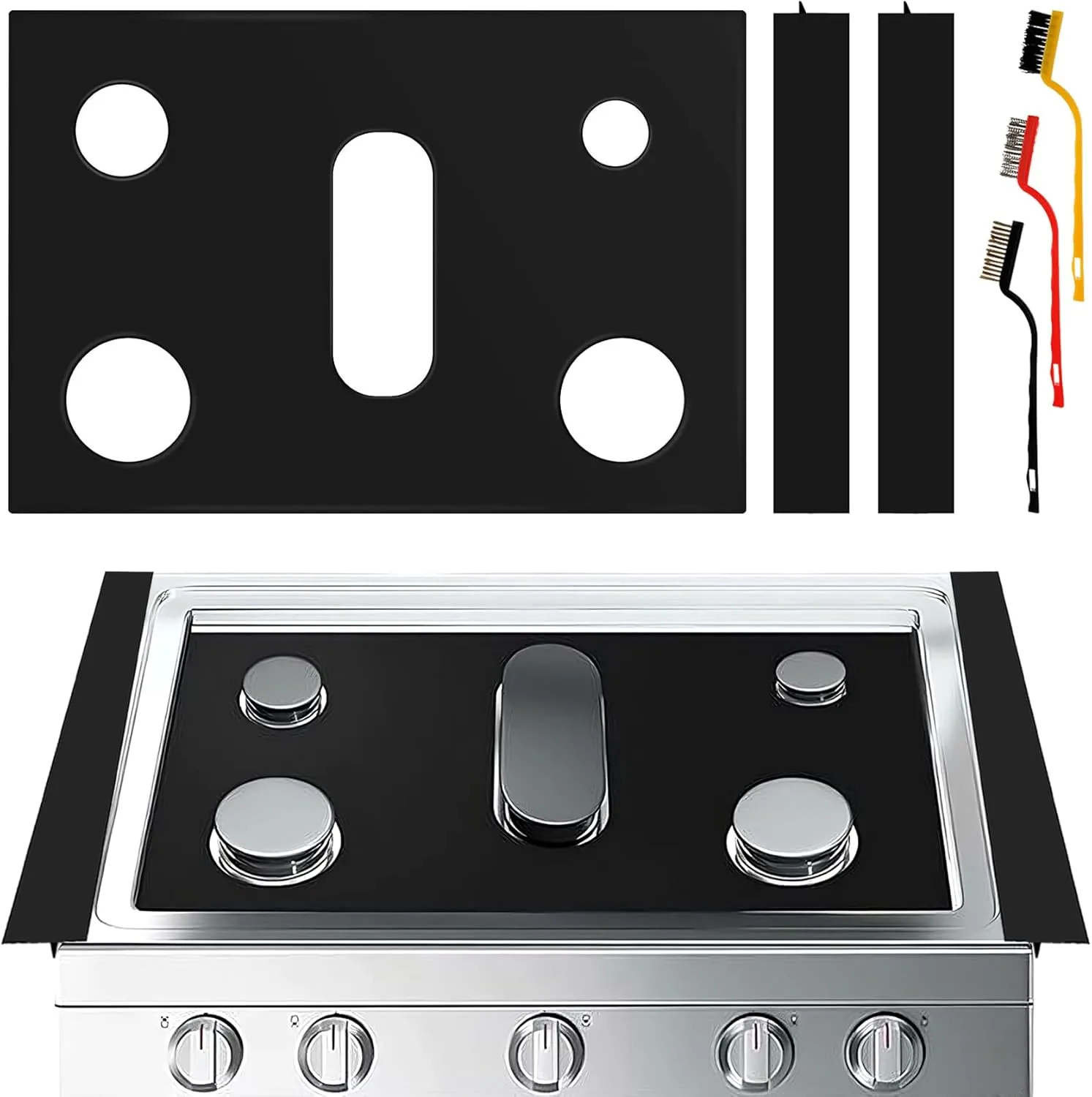Stove Cover Gas Stove Top Burner Covers Protectors for Samsung Gas Range Stove Mat Protector Reusable,Oven Liners Mat,Non-Stick Washable Keep Stove Clean Stove Guard