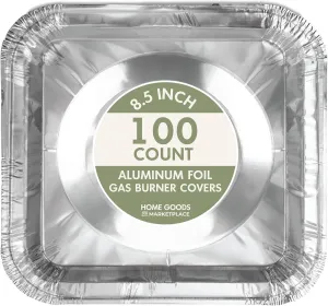 Stove Top Burner Covers, 100 Count – Heavy Duty, Disposable, Heat-Resistant, Protective Covers for Gas and Electric Stoves – Perfect for Preventing Spills, Stains, and Grease Build-Up