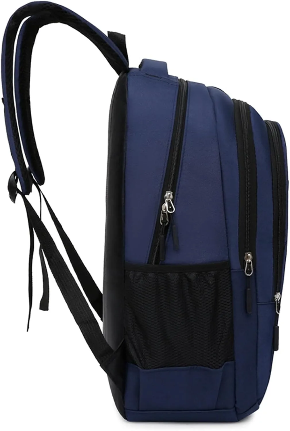 Student Backpack Fashionable New Pattern Simple Solid Color Comfortable Shoulder Strap Large Backpack (Blue, One Size)