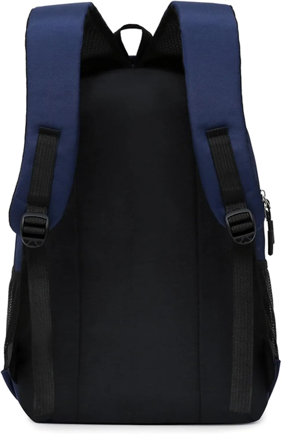 Student Backpack Fashionable New Pattern Simple Solid Color Comfortable Shoulder Strap Large Backpack (Blue, One Size)