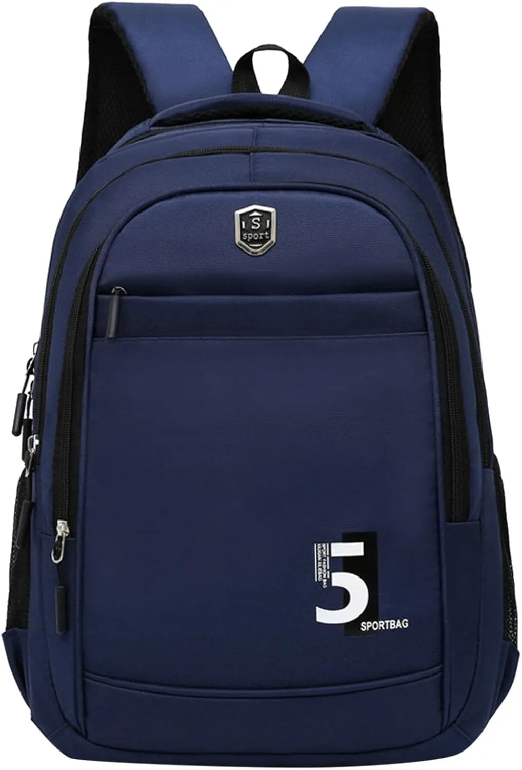 Student Backpack Fashionable New Pattern Simple Solid Color Comfortable Shoulder Strap Large Backpack (Blue, One Size)