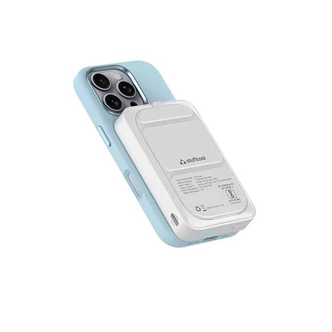 Stuffcool Click Duo 10000mAh Magnetic Wirelsss Powerbank (White)