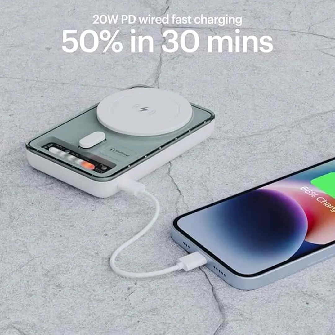 Stuffcool Lucid Plus 15W, 10000mAh Magnetic Wireless Powerbank