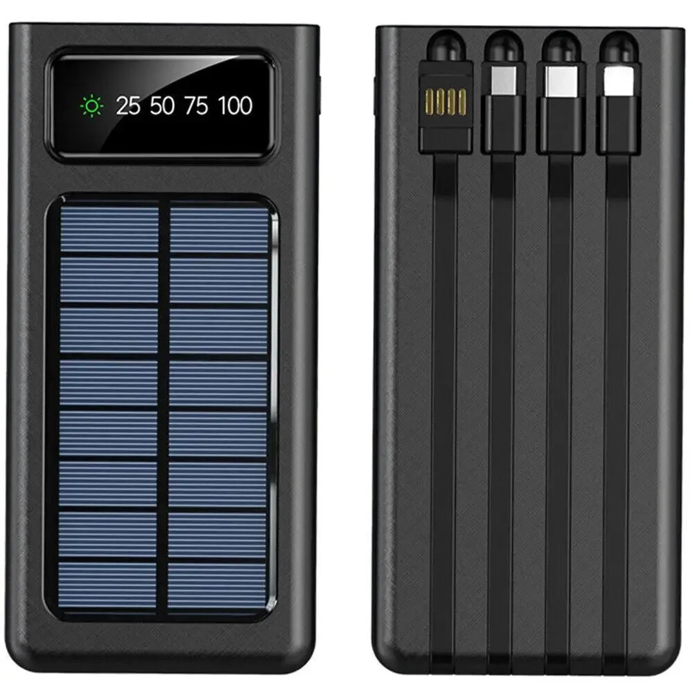 Super 3000000 mAh 4 USB Portable Charger Solar Power Bank For Cell Phone