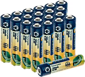 Synergy Digital Baby Monitor Batteries, Compatible with Angelcare AC201 Baby Monitor, (Ni-MH, 1.25V, 1000mAh), Combo-Pack Includes: 20 x AAA Rechargeable Batteries